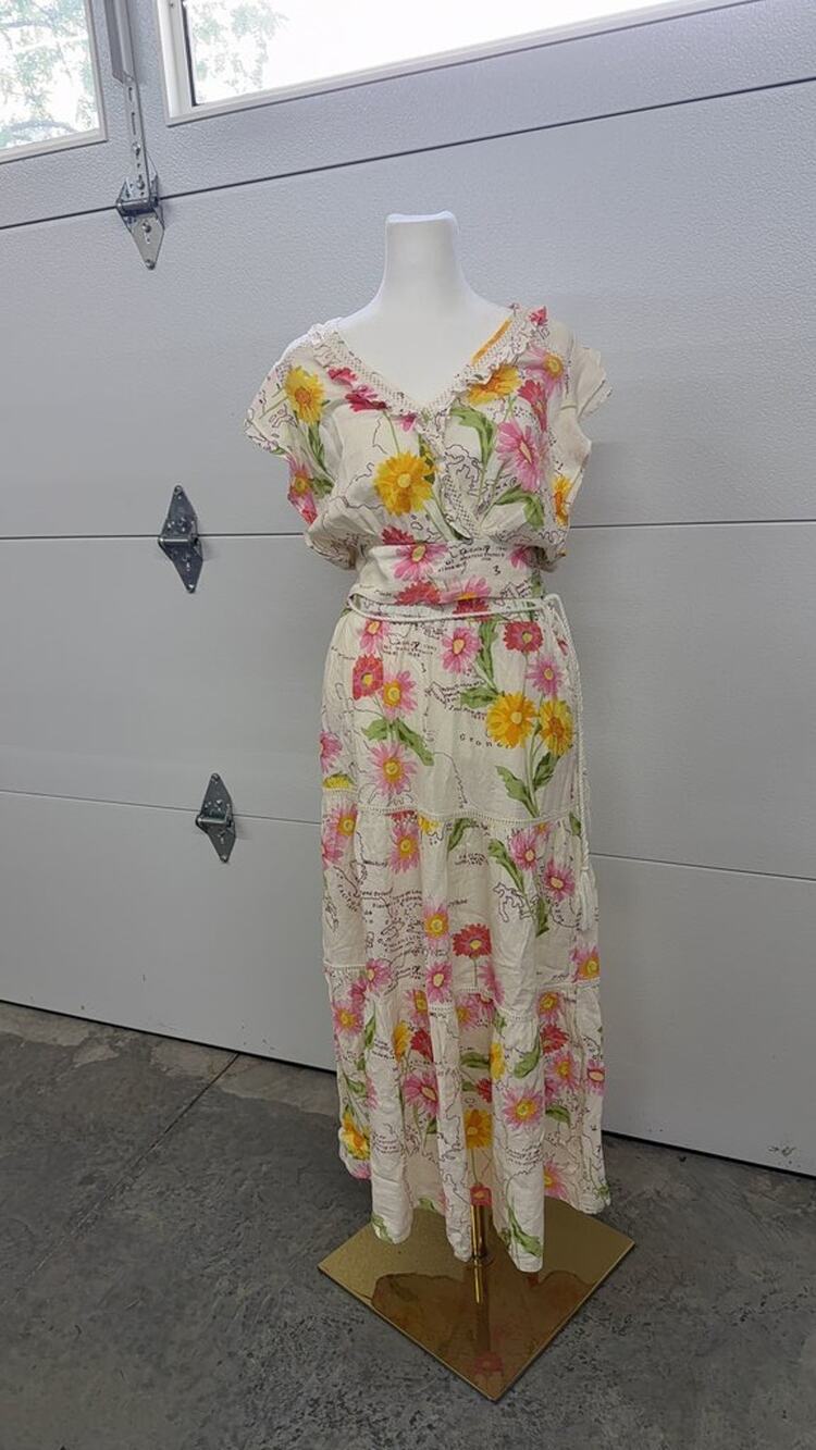 Calypso Floral Two-Piece Set - Medium Top, Small Skirt